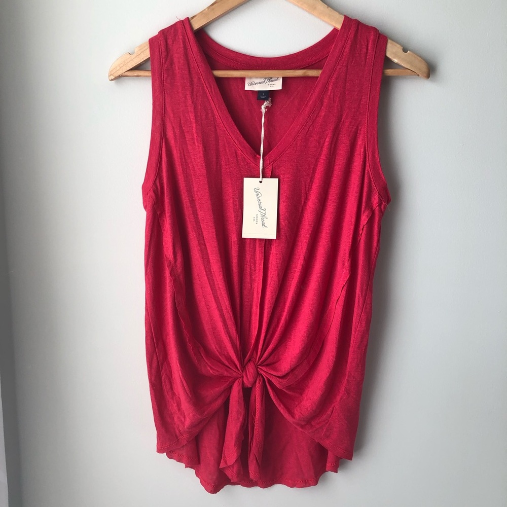 Universal Thread Tie Front Top❤️